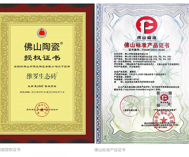 荣誉加冕｜维罗生态砖荣获『有家就有佛山造』产业IP品牌企业，买瓷砖认准佛山造认准维罗生态砖！